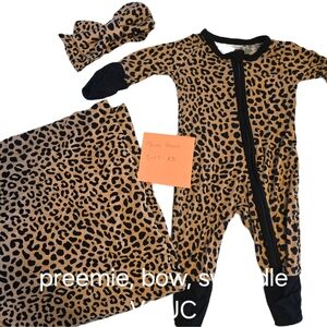 Leopard Print Kids One Piece Set